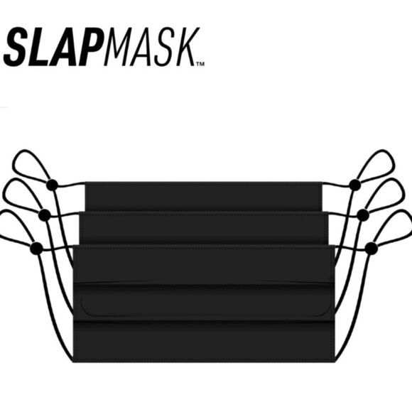 Slap Mask ONE NWT Face Mask in Black Adult Size - Picture 1 of 3